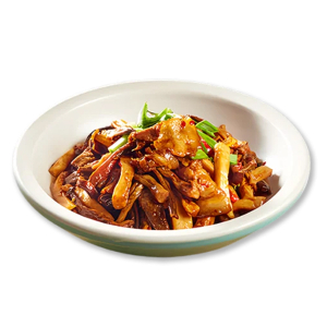 Stir-Fried Sliced Pork with King Mushrooms 杏鲍菇炒肉片