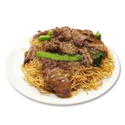 Fried Noodles with Beef & Vegetables 时菜牛肉炒面