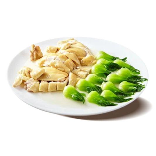 Braised Chicken with Vegetables 时菜焖鸡