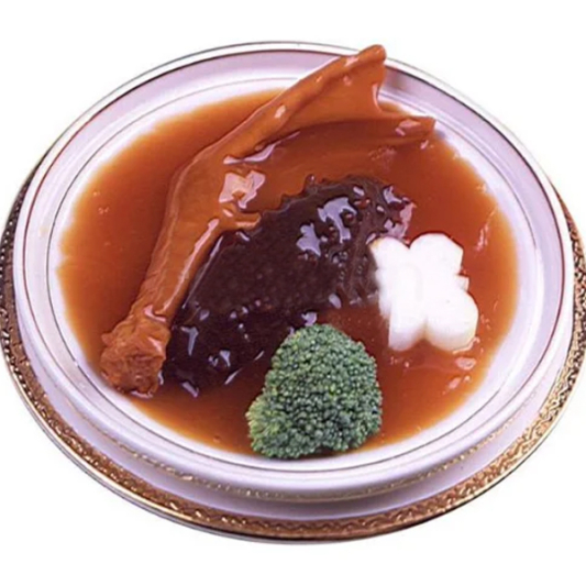 Braised Sea Cucumber with Goose Feet (Single) 海参焖鹅掌（单人份）