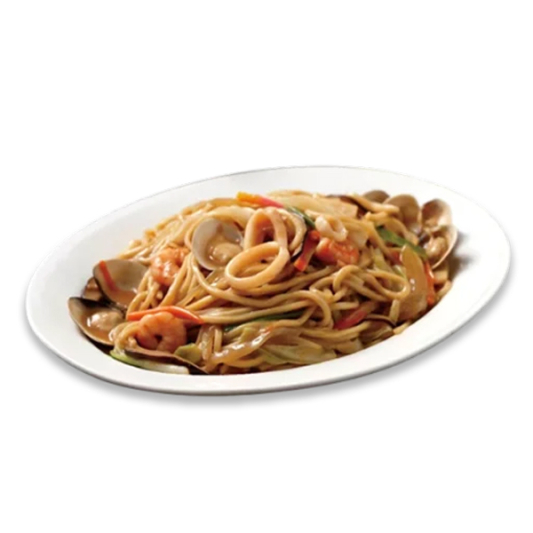 Fried Noodles with Seafood 海鲜炒面