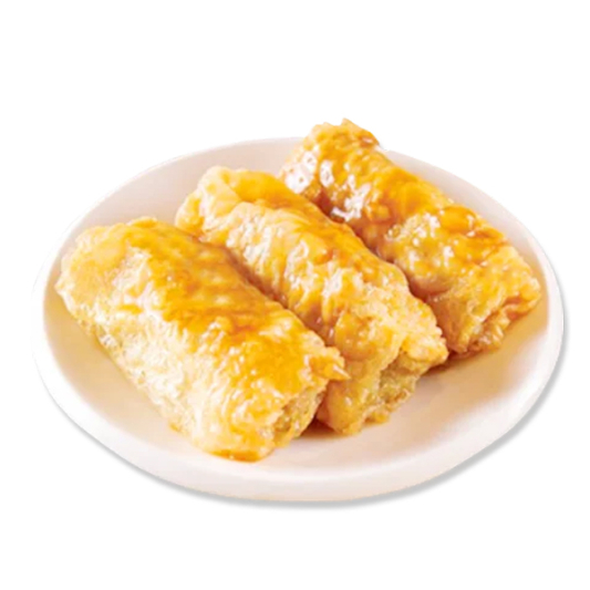 Steamed Bean Curd Roll with Cordyceps Flower 虫草花蒸腐皮卷