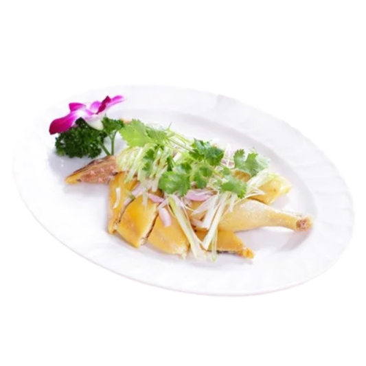 Steamed Chicken with Ginger & Scallion 姜葱蒸鸡