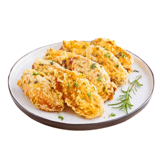 Crispy Chicken Wings with Honey Garlic (6 pcs) 蒜香蜜汁脆鸡翅（6只）