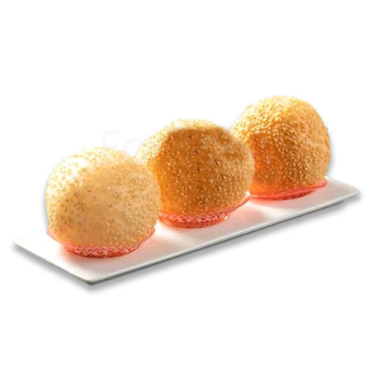 Deep-Fried Sesame Ball with Egg Yolk (3 pcs) 蛋黄煎堆（3个）
