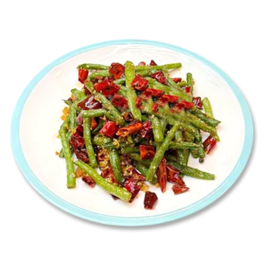 Stir-Fried Green Beans with Minced Pork 肉碎炒四季豆