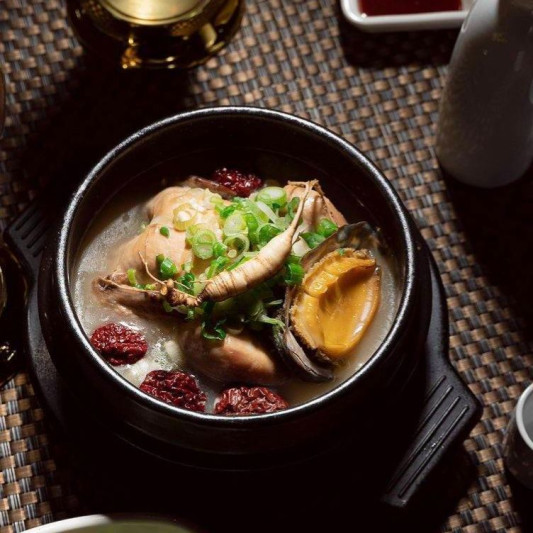 Wild Ginseng & Abalone Chicken Soup 산삼전복삼계탕