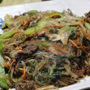 Sweet Potato Noodles (Jap-Chae)