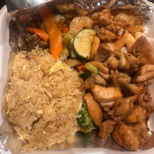 Hibachi Shrimp & Chicken