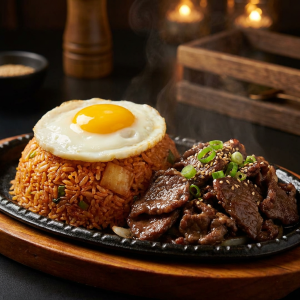 Kimchi Fried Rice with Bulgogi