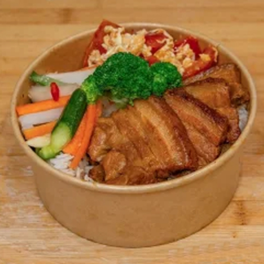Mouthful of Meat Bento / 清口卤汁大肉饭