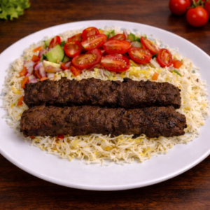 2 Skewers of Lamb Kebab Platter