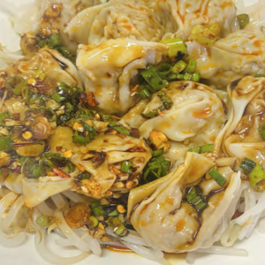 5. Wonton with Chili Oil