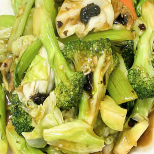 47. Assorted Vegetables with Black Bean Sauce