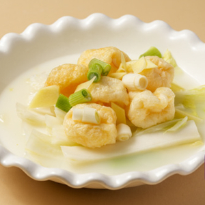 Fish Tofu & Baby Napa Cabbage in Savory Broth 濃湯魚腐浸津白（午）