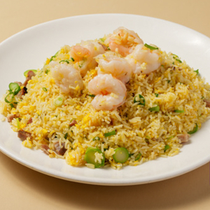 Shrimp & BBQ Pork Fried Rice 揚州炒飯