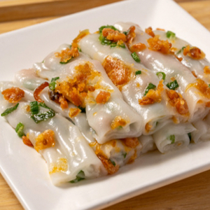 Steam-Dried Shrimp with Onion & Dry Scallops 瑤柱蔥花蝦米腸粉