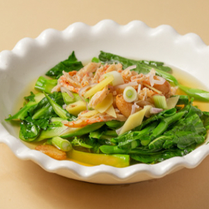 Poached Chinese Broccoli with Dried Shrimp 上湯蝦乾浸芥藍片