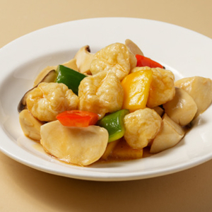 Fish Tofu wшер Assorted Fresh Mushrooms in Abalone Sauce 鮑汁鮮什菌魚腐(午)