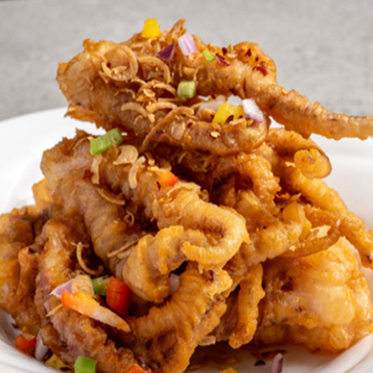Deep-Fried Squid Whiskers with Salt & Pepper 鹽魷魚須