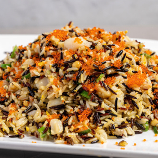 Dry Shrimp Crab Meat Fried Wild Rice 五穀蝦乾蟹肉野米炒飯
