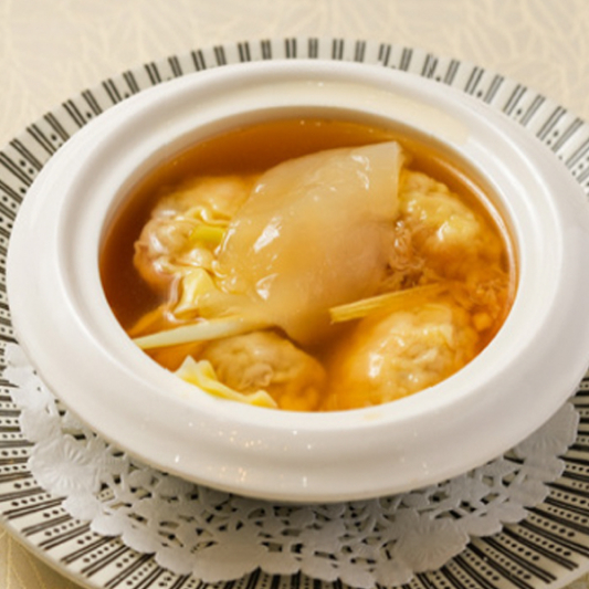 Seafood Fish Maws Dumplings in Soup (4 pcs) 鳳城花膠水餃仔（四粒）
