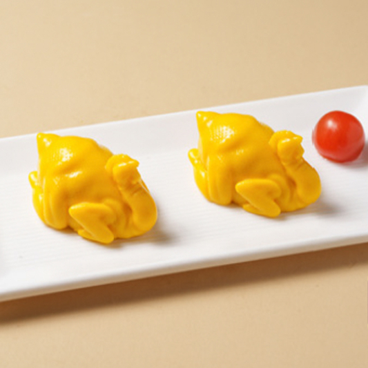 Chicken Shape Mango Pudding 白切雞芒果布甸