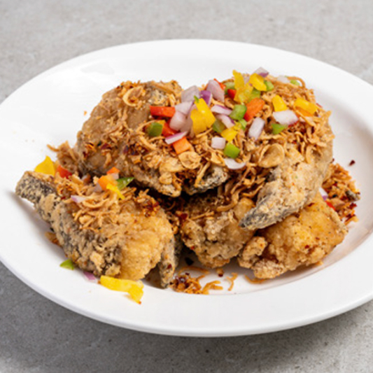 Hong Kong Style Black Cod 避風塘龍鱈魚(午)