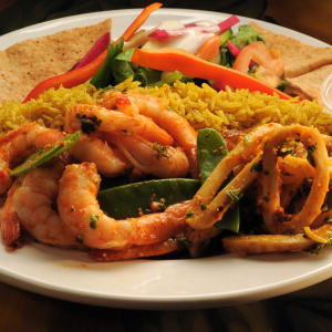 Calamari and Shrimp Dinner