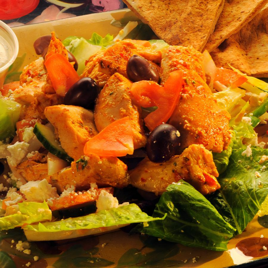 Greek Salad with Chicken