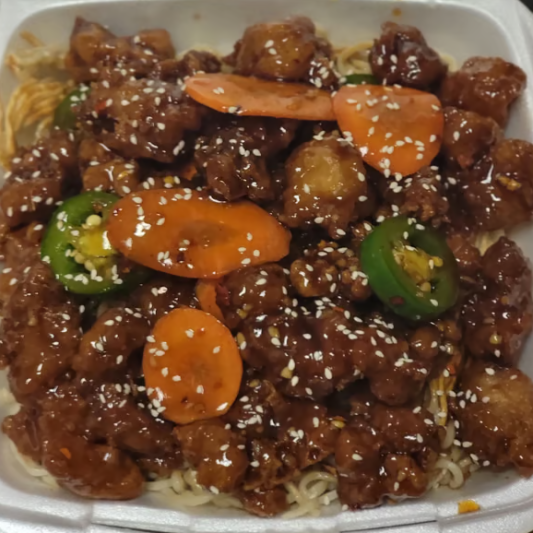 Orange Chicken Plate