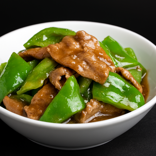 65. Beef with Green Peppers