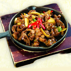 Grilled Chicken Gizzards 닭똥집 구이