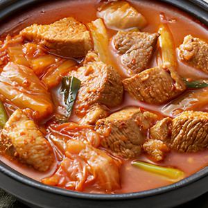 6. Pork Ribs Kimchi Stew / 돼지갈비 김치찌개