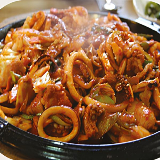7. Spicy Squid & Pork Bokum / 오삼 불고기