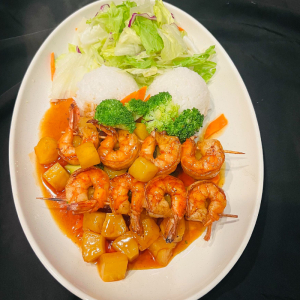 Pineapple Prawn Teriyaki