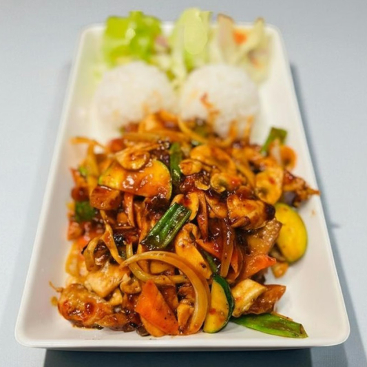 Hot Chicken with Vegetables