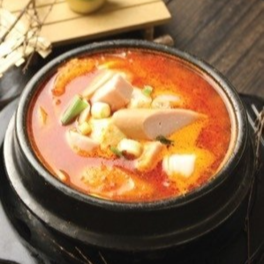 T9. Ham & Sausage Tofu Soup / 햄, 소세지 순두부
