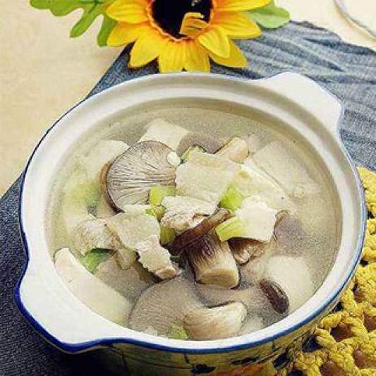 T1. Mushroom Tofu Soup / 버섯 순두부 (양송이, 새송이, 표고)