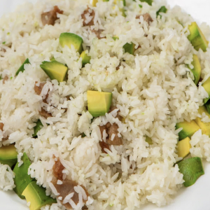 E123. Medlar Avocado Soy Chicken Fried Rice
