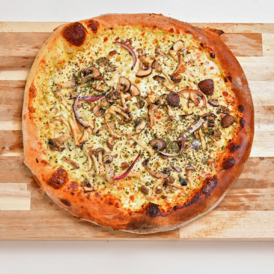 Virgin Chrooms Pizza (Mushrooms)