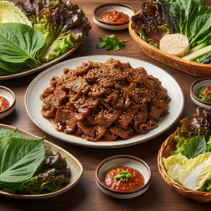 Vegetable Wrap Combo 쌈밥정식