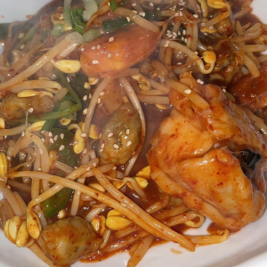 Buckwheat Noodles + Chicken Bulgogi 냉면 + 닭불고기