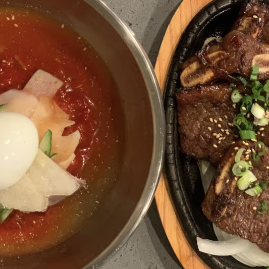 Buckwheat Noodles + Galbi 냉면 + 갈비