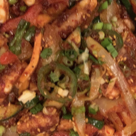 Squid Hot Stone Bibimbap 오징어 돌솥