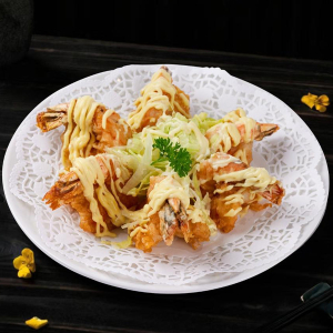 Deep-Fried Shrimp with Mustard 芥末虾球