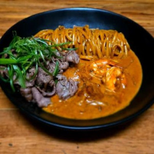 Mala Cream Pasta with Beef Brisket