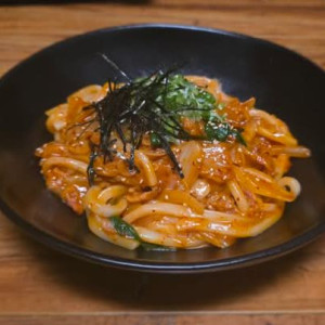 Kimchi Bacon Udon