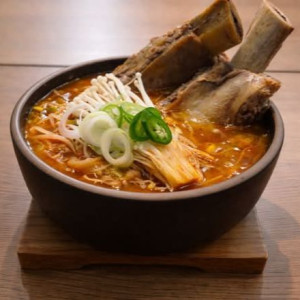 Beef  Rib Soup with Cabbage Leaves