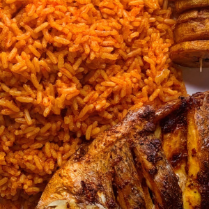 Jollof Rice with Tilapia